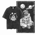 Space Theme Graphic T-Shirt (Acid Wash)