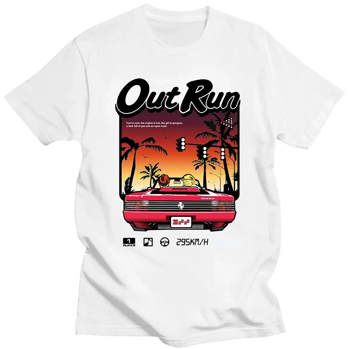 90s Vintage Out Run Top T-Shirt